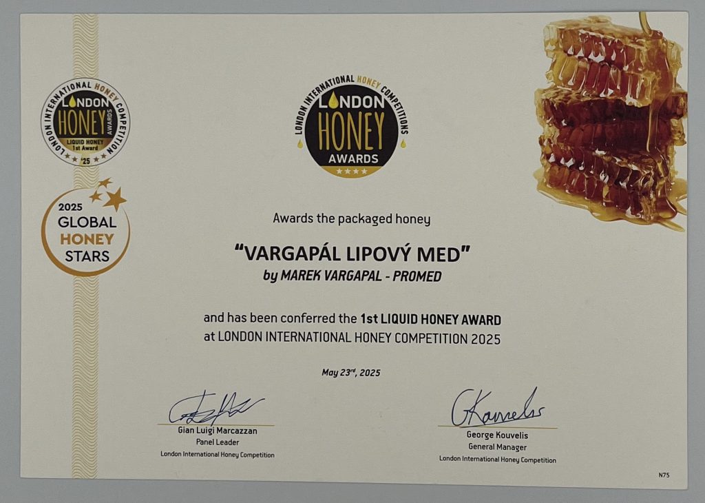 Slovenský med, svetová kvalita: Medy Včelárstva Vargapál zabodovali v Londýne aj Dubaji - 6
